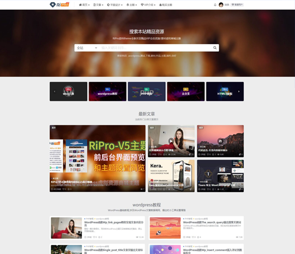 RiPro-V5主题 V8.3